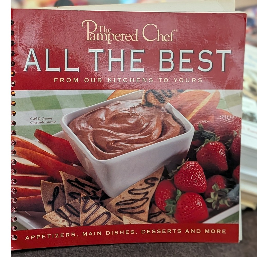 The Pampered Chef All The‎ Best Cookbook 2003 Spiral Bound Recipes Photos VTG
